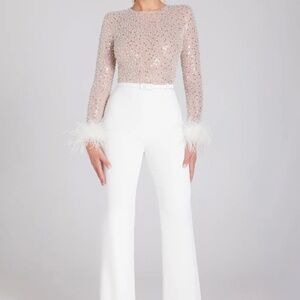 Nadine Merabi sequin jumpsuit